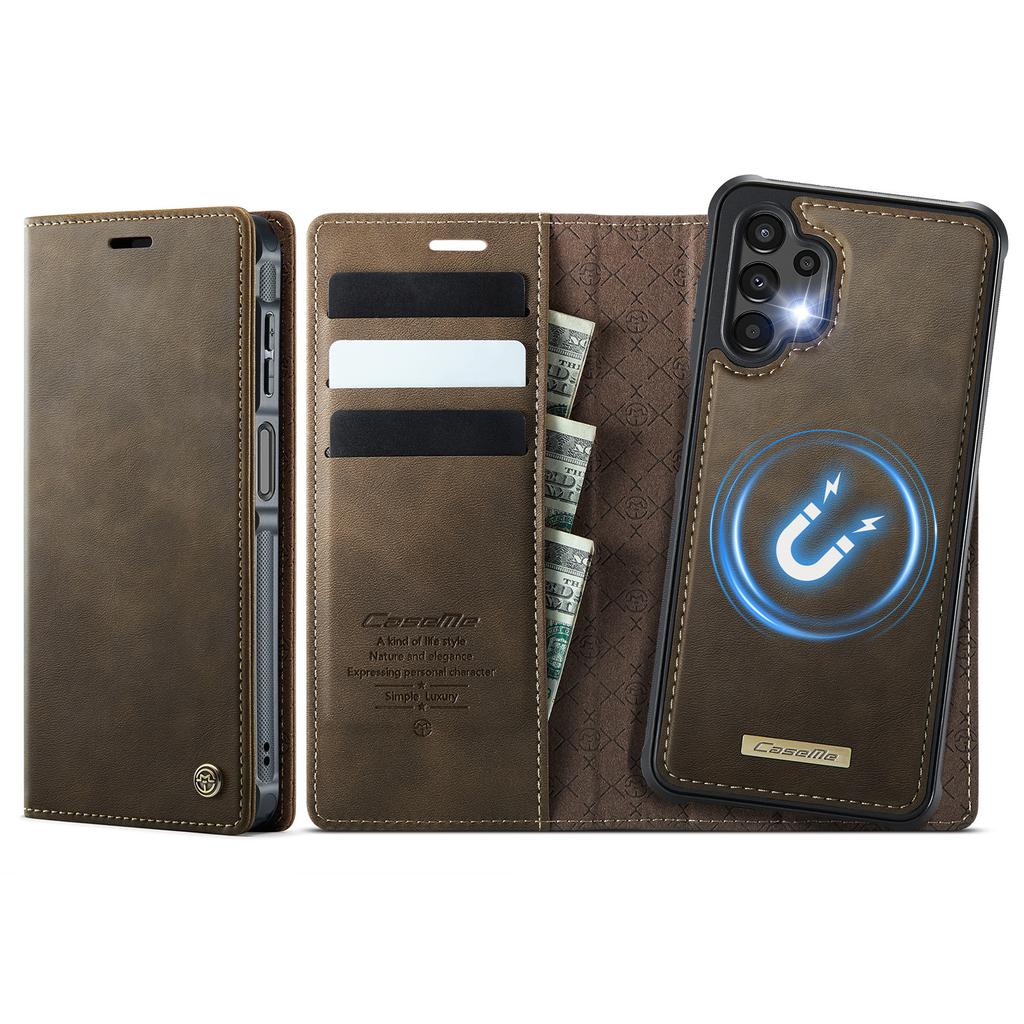 For Samsung Galaxy A13 5G/Galaxy A04s 5G/Galaxy A13 4G Magnetic Case RFID Blocking Detachable Wallet Leather Phone Cover