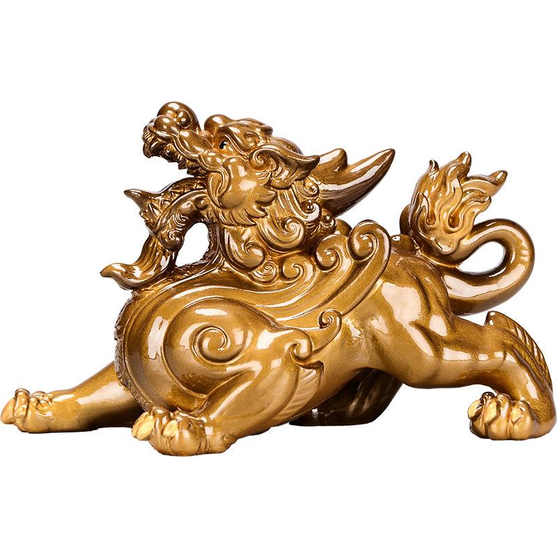 Zen Color-Changing Pixiu Tea Pet – Decorative Ornament for Tea Tray or Kung Fu Tea Set