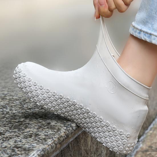 1 пара Водонепроницаемые чехлы на обувь от дождя Нескользящие Силиконовые Многоразовые Бахилы Мужские Женские Для Путешествий На Открытом Воздухе Защита для Обуви от Дождя