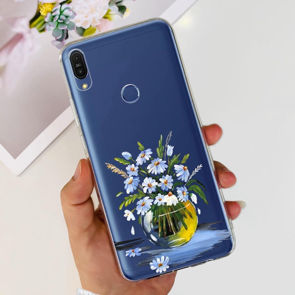 Чехол 5.99" для Asus Zenfone Max Pro (М1) ZB601KL ZB602K Чехол X00TDB Модный узор Прозрачный Мягкий Силикон Fundas Задняя крышка телефона