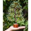 Green Jade Crystal Tree Good Luck Showpiece for Home Decor Items Crystals Gemstones Bonsai Money Tree for Good Luck, Decoration Gift Item