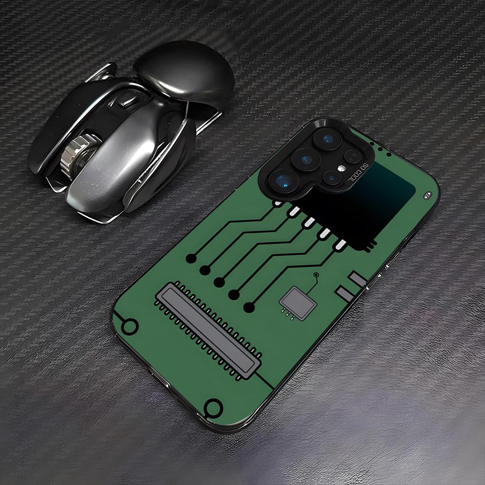 Креативный чехол для телефона с рисунком печатной платы Для Samsung A25 A33 5G A54 A36 A35 A56 A52 A14 Ударопрочный Цветной чехол