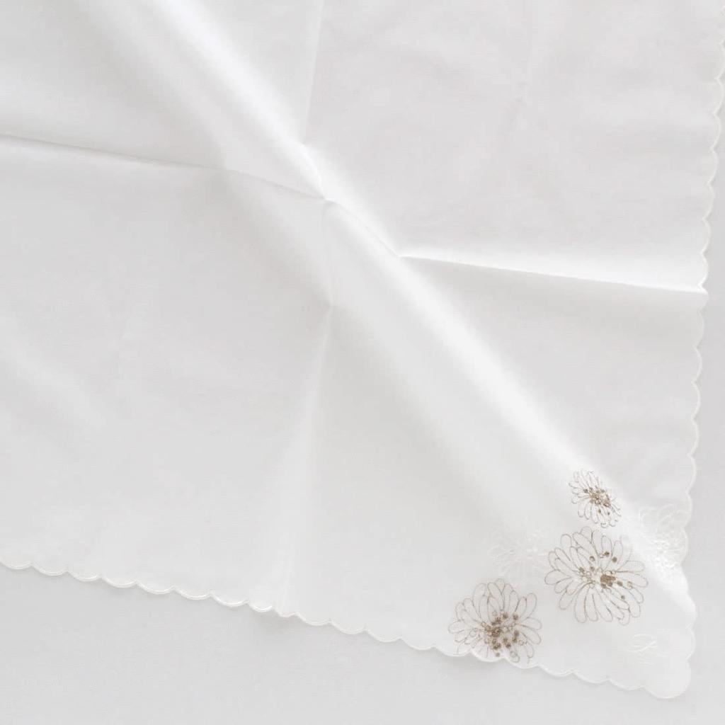 PAUL JOE ACCESSOIRES Носовой платок Хлопок Цветочный принт & Женский (100% / Приблизительно. 45см) (белый)