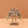 Золотой Святой Латунные Мини-фигурки Двенадцати Зодиаков Saint Seiya Украшение Мультяшная модель Настольное украшение Медный Подарок