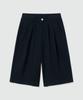 DECET Cotton 2Pleats Shorts Dcpt041Navy