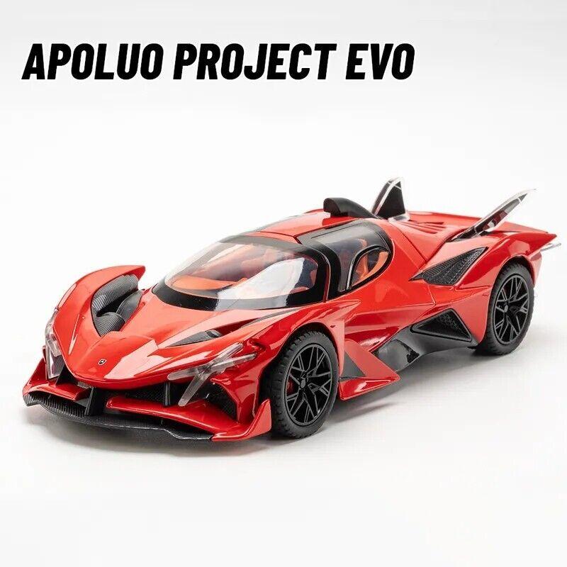 1/24 Scale Apollo IE Intensa Emozione Diecast Car Model Simulation Sound Light Gift