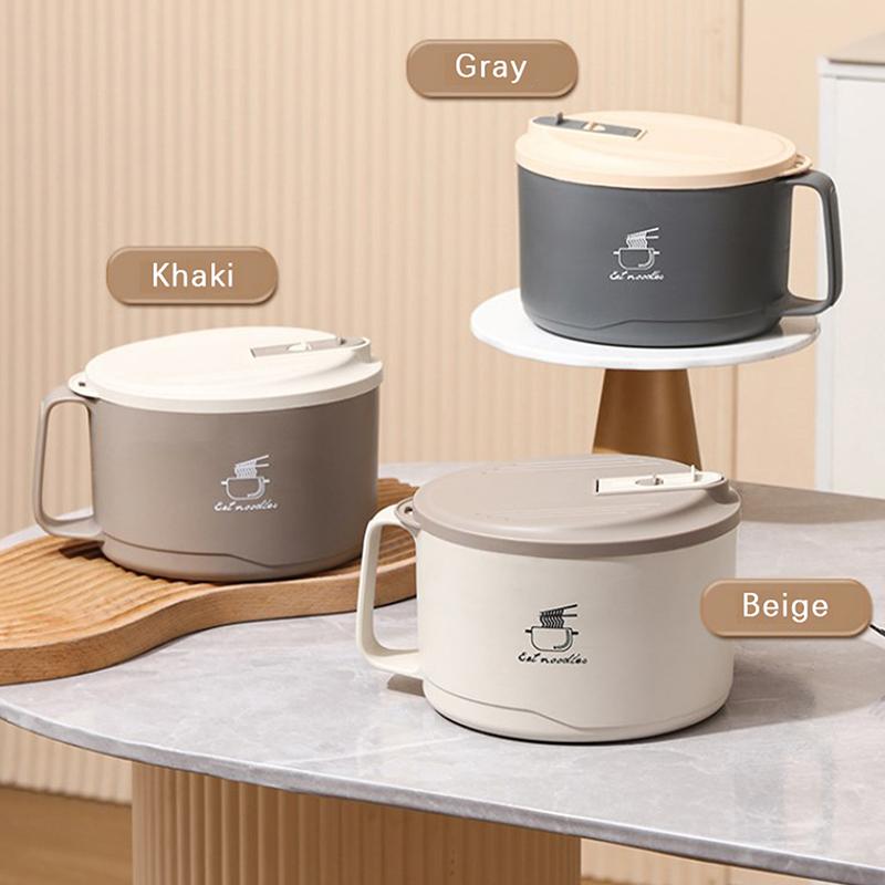 Миска из вспененной нержавеющей стали 304, большая емкость, двухслойная, антиожоговая, ланч-бокс с посудой/крышкой, может сливать миска для рамэна