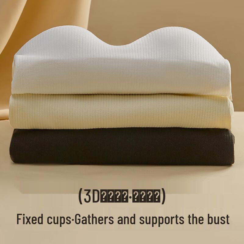 LANGSHA Женский термотоп с V-образным вырезом, бесшовный, базовый слой, со встроенным бюстгальтером