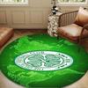 Celtic Football Club Crest Round Rug for Livingroom,Bedroom, Palyroom, Chair Rug, Area rug, Circle Carpet, Large Size Fan Christmas gift