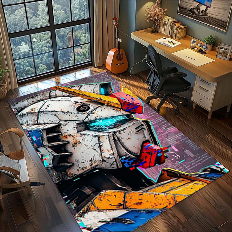 Gundam Large Non Slip Rug Washable Area Carpet Bedroom Gamer Home Decor