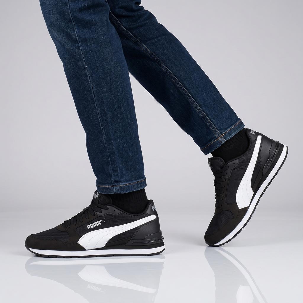 Puma ST Runner v4 Mesh - Мужские Кроссовки Обувь Черный 399666-01 ОРИГИНАЛ