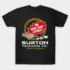 Мужская черная футболка с принтом Burton Pork Chop Express Trucking Печать на трансферной бумаге без вырезания Хлопковая футболка