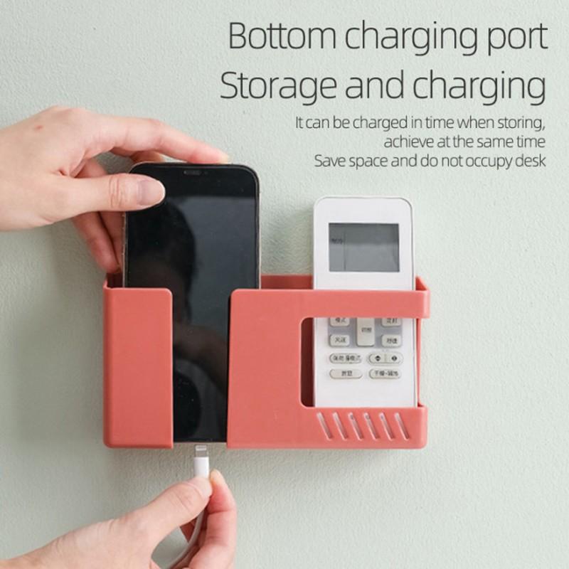 Настенный органайзер, ящик для хранения, пульт дистанционного управления, штекер для мобильного телефона, настенный держатель, зарядка, многофункциональный держатель, подставка