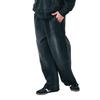 [Beams Heart] Pants GMS Wide Straight Cotton Urake Men's BLACK S