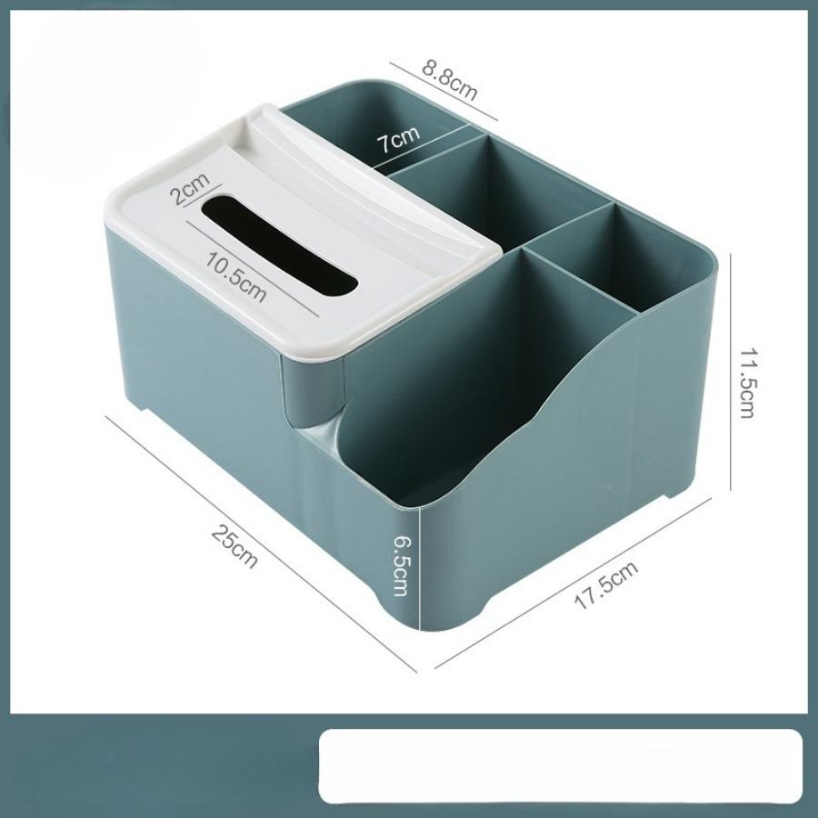 Multifunctional Tissue Storage Box Cover Napkin Holder Sundries Ontainer Stationery Organizer for Bedroom Office Bathroom Vanity