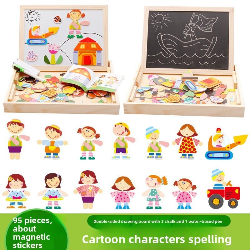 Wooden Jigsaw Puzzle For Toddlers With Magnetic Features For Early Learning And Skill Development