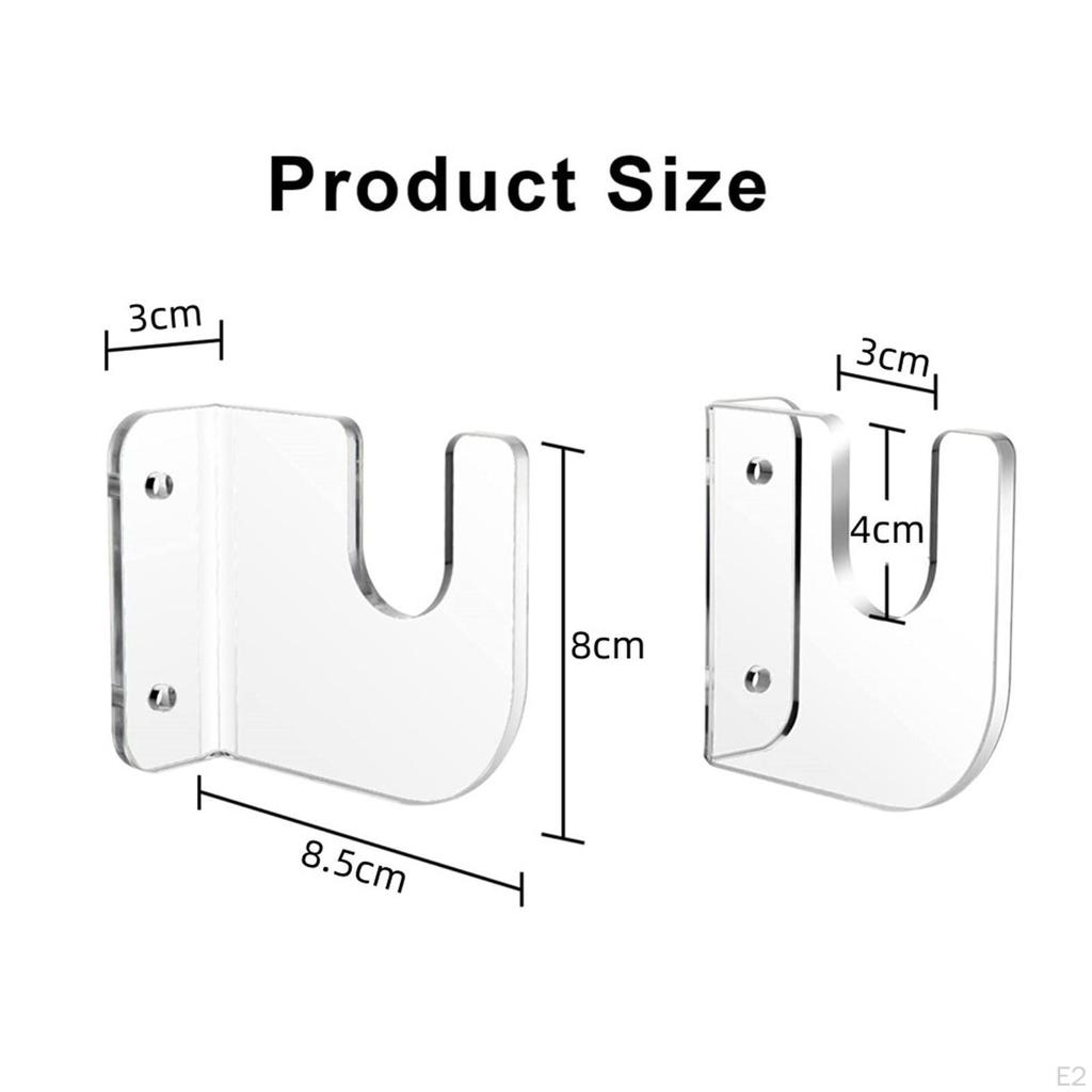 Acrylic Skateboard Wall Mount Hanger Rack Display Holder Stand for
