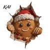 Holiday Home Accents Christmas Wall Stickers, 3D Decals for Living Room Bedroom And Party Decorative Stickers Decor, Removable PVC Festive Art