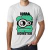 Men’s Vintage Tee Shirt Graphic T Shirt MMA Monster Vintage White