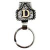 Vintage Letter Keychain Western Cowboy Style A To Z 26 Capital Letters Key Ring Metal Alphabet Key Holder Belt Bag Hanging Decoration Pendant