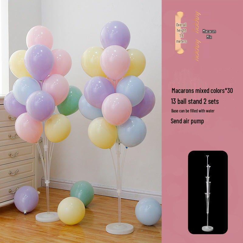 Glow-in-the-Dark Floor Balloons for Birthdays & Anniversaries, New Year’s Movable Stand