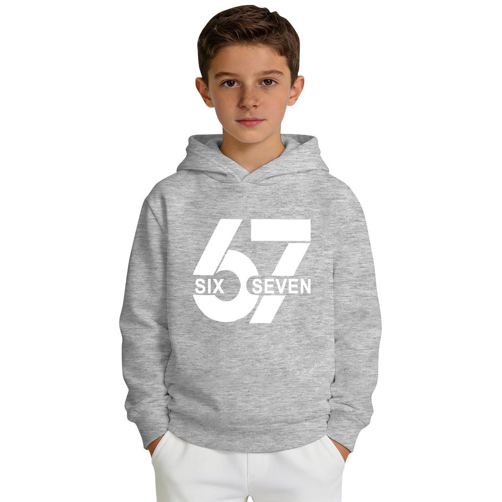 Свитшот с капюшоном с принтом для мальчиков, повседневный спортивный комфортный свитшот с длинными рукавами