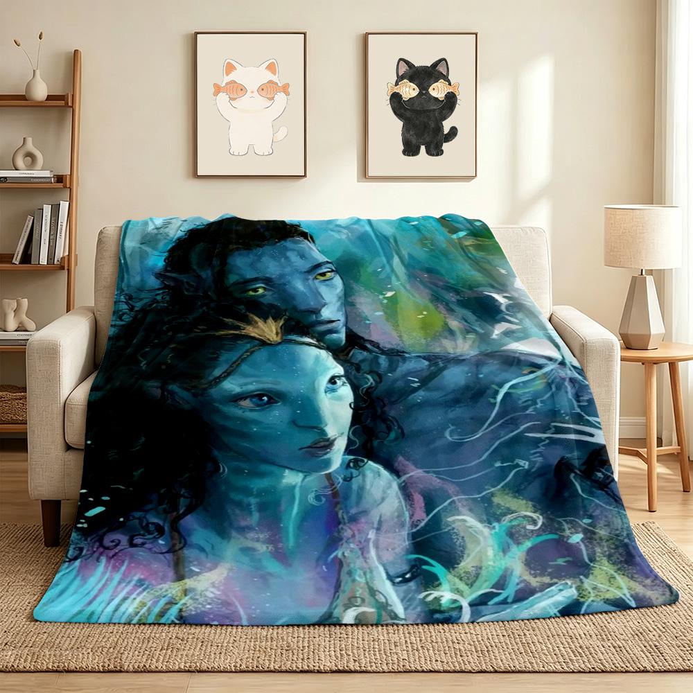 Avatar World Flannel Blanket Throw Blanket Soft Warm Sofa Bed Camping home Decor Unique Christmas Gift C926594