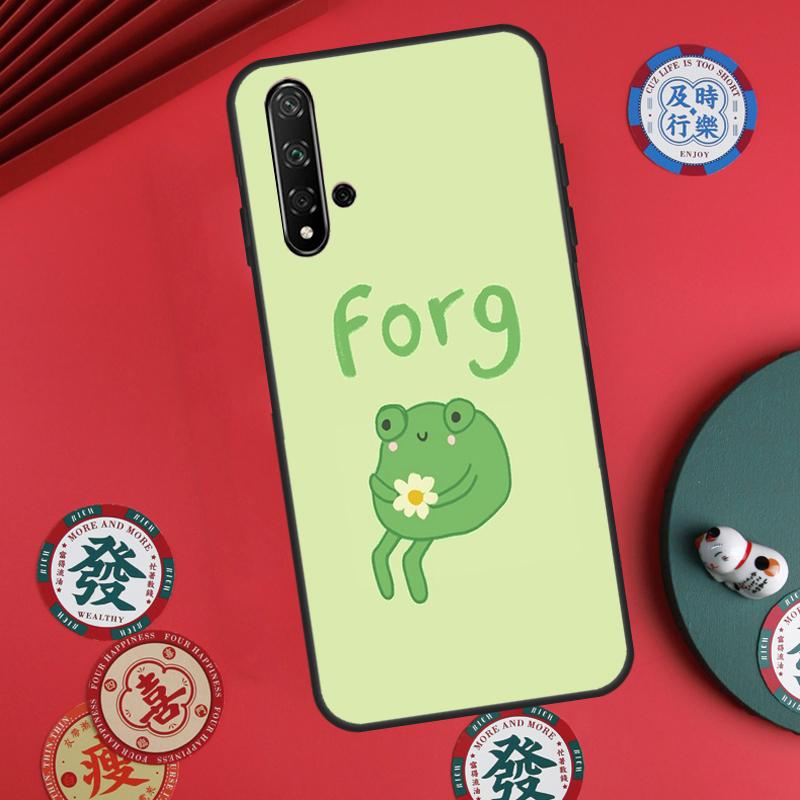 Милая мультяшная лягушка для Huawei Nova Y60 Y70 Y90 Y72 Y73 Y61 Y91 7i 8i 11i 12i 12s 9 10 SE P20 P30 P40 Lite Чехол