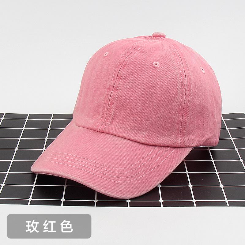Pure Cotton Versatile Old Washed Baseball Hat Cowboy Cap Street Hipster Autumn and Winter Hat Female Printing