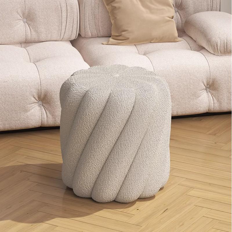 Дизайн Простой Складной Стул Домашний Диван Педаль Для Ног Гостиная Маленький Круглый Сменные Пуфики для Обуви Светлая Роскошь Мебель