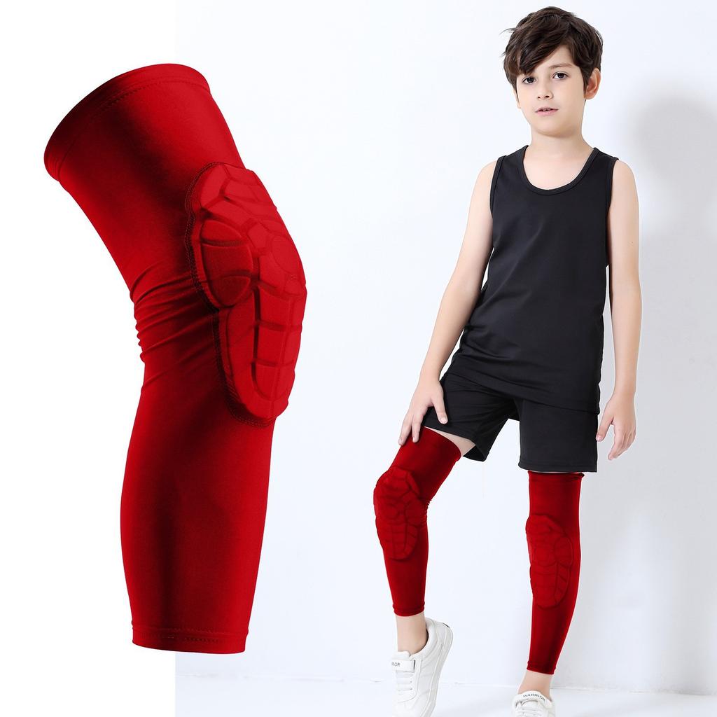 Knee Elbow Support Pads with Extra Soft Thick Sponge Padding Maximum Comfort Non-Slip Breathable Knee Elbow Sleeves Youth