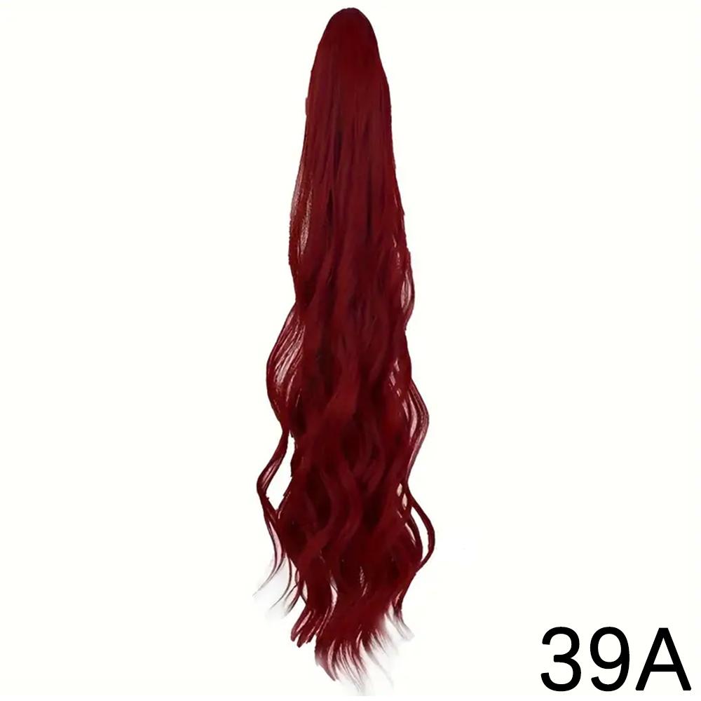 Synthetic Long Wavy Claw In Ponytail Extension Natural Ponytail Mutiple Color To Choose For Women Daily Wear