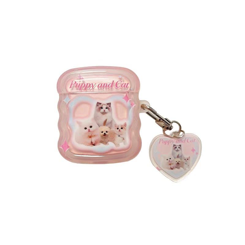 Cartoon cat AirPodsPro 1st generation protective case, the new model is suitable for Apple earphone case AirPods1 3rd generation.