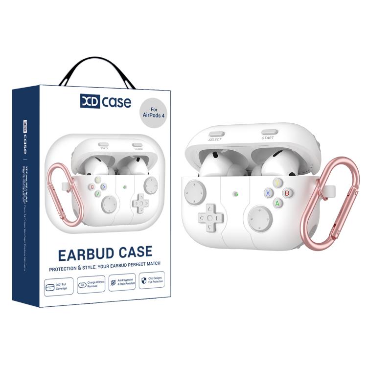 Для AirPods 4 XDcase Чехол для наушников-вкладышей из силикона в стиле ретро-игровой консоли