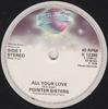 7inch Record POINTER SISTERS - All Your Love K12395 Planet 1979 UK Soul/Funk Used