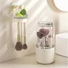 360° Rotating Makeup Brush Holder Organizer 3 IN 1 Makeup Brushes Storage and Cleaner Bucket with Cleaning and Drying Function
