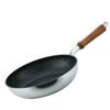 Hokuriku Aluminum Frying Gas Made In Uniform Heating On All Time Saving Frying Durable Frying Pan Made In Japan Made of Cast Resistant To Heat Wooden