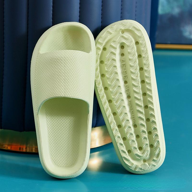 Women Men Slippers Thick Sole Summer Beach Slides Bathroom Anti-Slip Slipper Soft Sandals Fashion Flip-Flops Ultra-Light Shoes