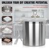 Комплектdegassing-камеры из нержавеющей стали 304 с прозрачной крышкой, промышленный вакуумный degassing-бочонок без насоса для стабилизации древесины