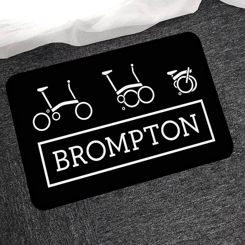 Brompton LOGO Floor Mat Non-Slip Laundry Room Mat Laundry Decor Balcony Child Living Room Bedside Mats