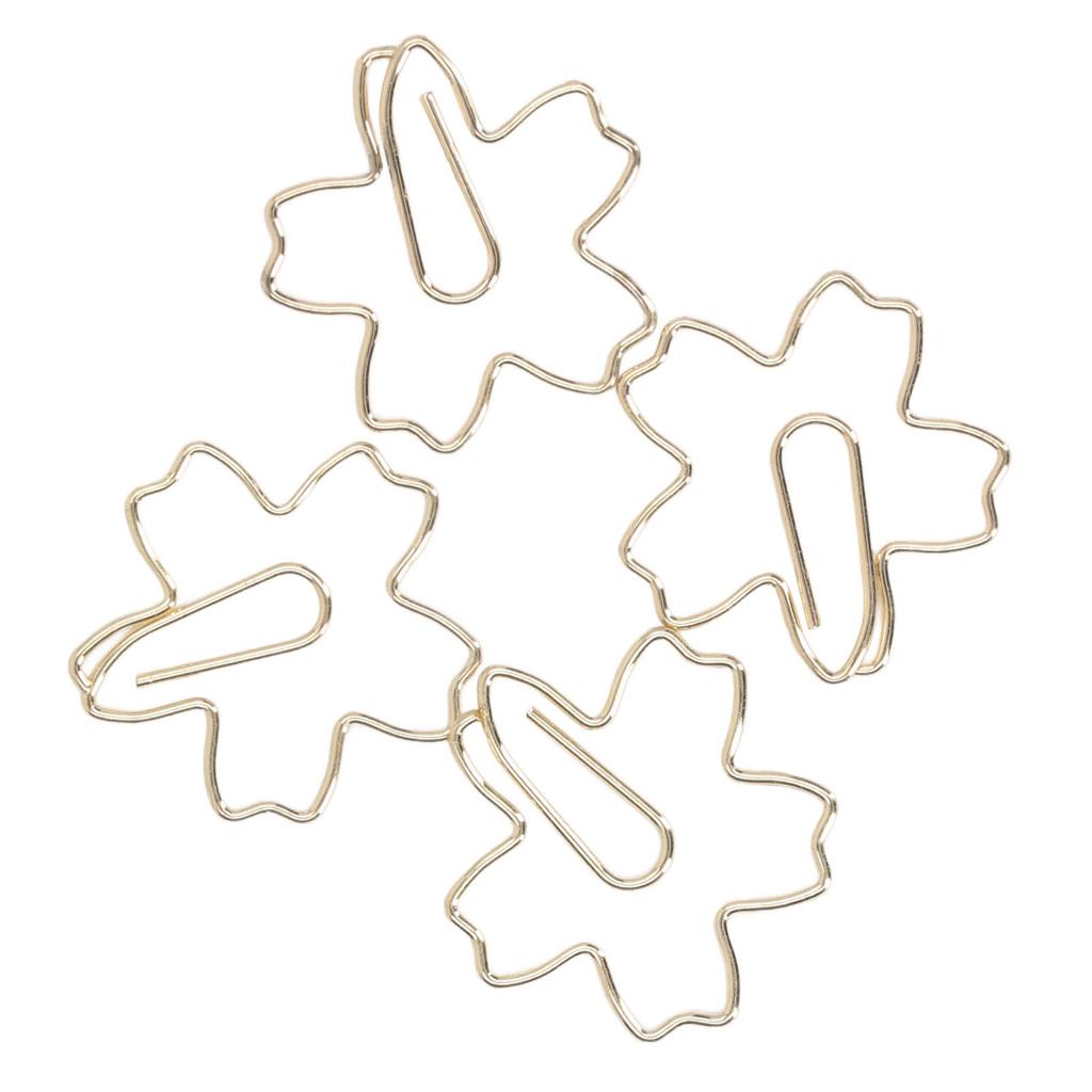 50 шт. скрепок для бумаги, портативные, маленькие, золотые, уникальные, симпатичные, в форме скрепки, закладки для офисных файлов, класс