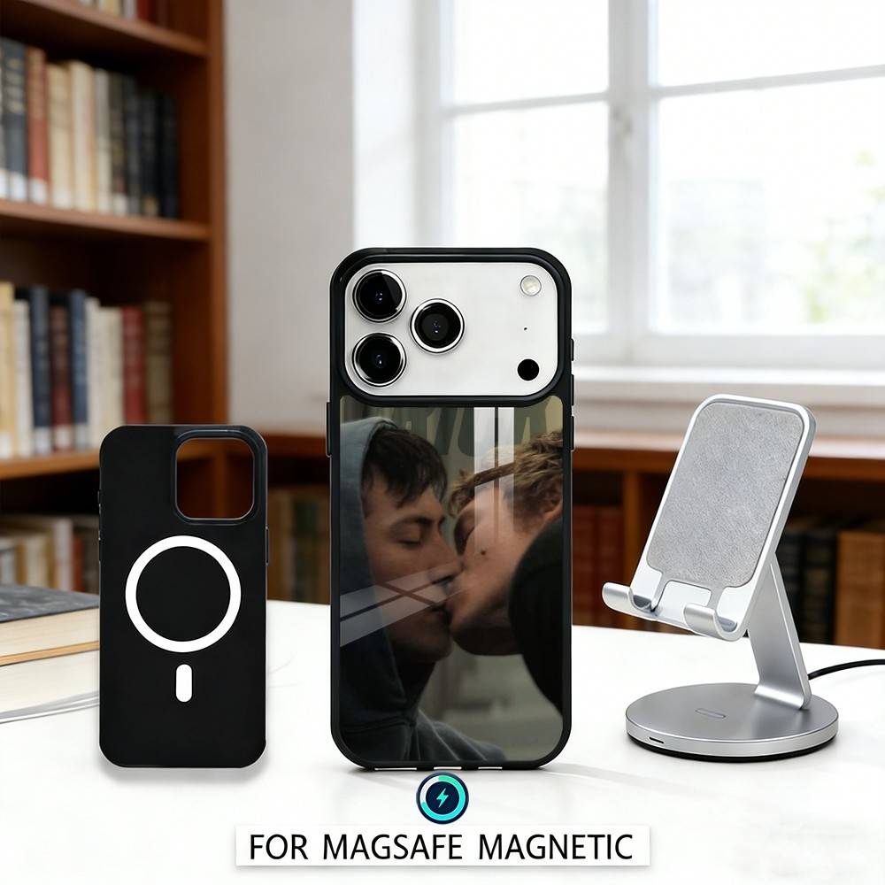 1PC Ice hockey H-Heated R-Rivalry Phone Case Magnetic For iPhone17 16 15 14 13 12 Pro Max For Magsafe Wireless Charging Cover