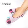 Women's Non-Slip Five-Toe Cotton Boat Socks - Invisible, Shallow Mouth Style for Spring and Summer