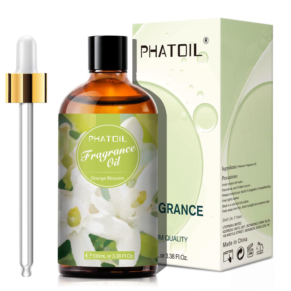 PHATOIL 100ml/3.38Fl.Oz Fragrance Oils Pure & Natural Essential Oils Perfect for Aromatherapy Diffuser Relaxation Massage Skin & Hair Care
