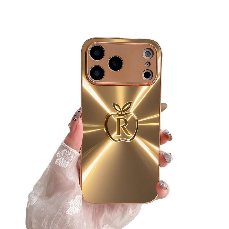 Aurora Glass Electroplated Gold Case for iPhone 17 Air/16 Pro Max