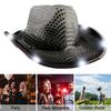 LED Light-Up Cowboy Hat Retro Western Style Luminous 5 Color Available Sunshade Sequin Cap Christmas Party Nightclubs Performance Photo Prop Cap