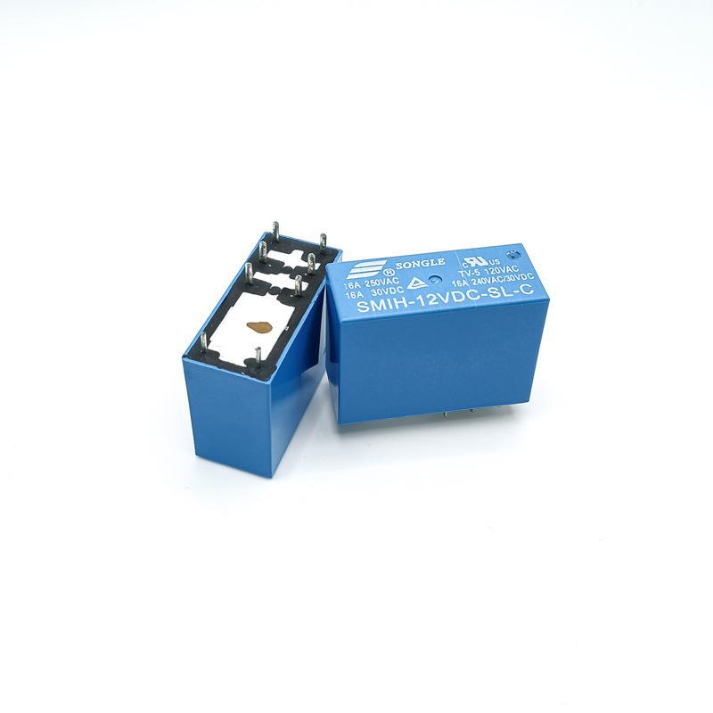 Оригинальное реле Songle SMIH 8-контактное 16А (12В/5В/24В) КО.