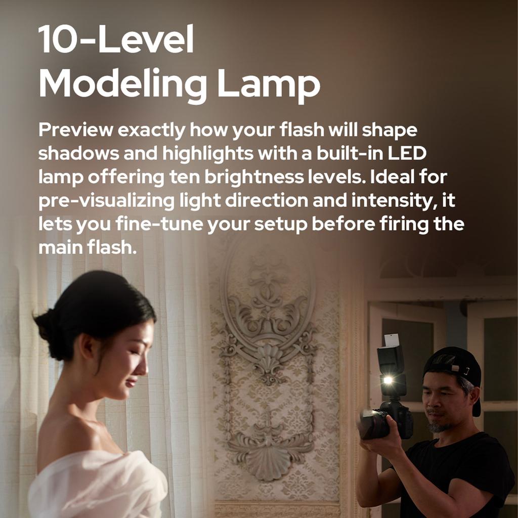 Wireless Camera Flash Adjustable Head Small Hot Shoe Light Support High Speed Sycn