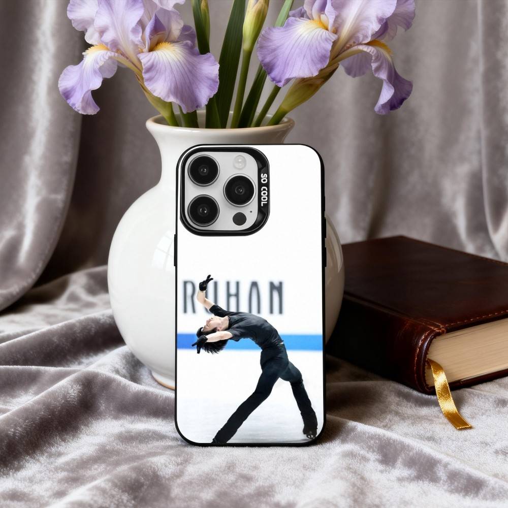 4A Jump Legend H-H-Hanyu Y-Yuzuru Чехол для телефона iPhone17,16,15,14,13,12,11 Plus,Pro Max Черный Конфетный серебристый чехол для телефона