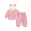 Dudu Home Kids Unisex Casual Autumn Hooded Sweatshirt and Pants Set